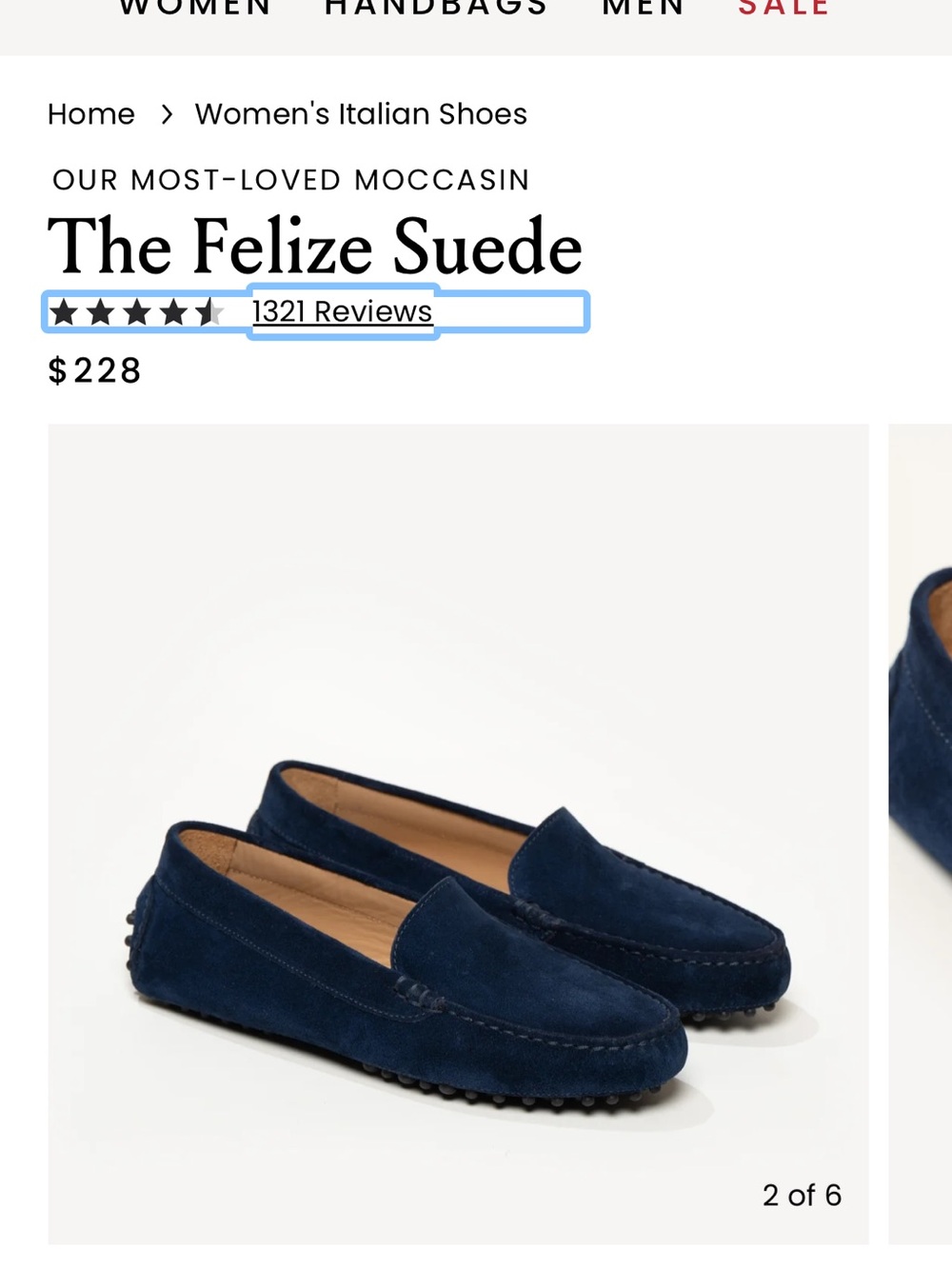 M. Gemi The Felize Suede Moccasin Loafer - Navy Suede